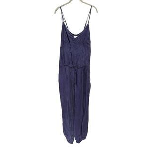 Alice's Pig Purple Jumpsuit Size US 10 Pockets Rosie's Romper 100% Cupro Zipper